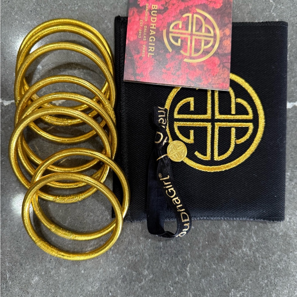 Budhagirl Gold Bangle Set